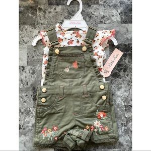 Spring/Summer floral overall set!